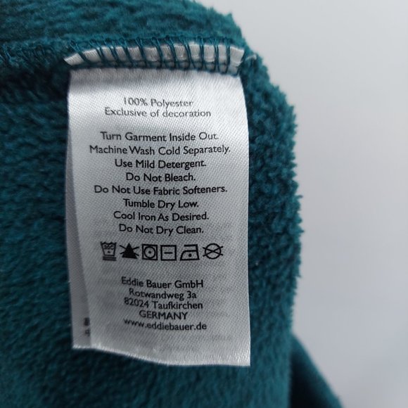 eddie bauer green fleece pullover size medium mens - Picture 10 of 10